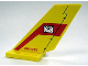Part No: 6239pb017  Name: Tail Shuttle with Mail Envelope and 'NN-7732' Pattern on Both Sides (Stickers) - Set 7732