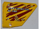 Part No: 64680pb005  Name: Technic, Panel Fairing #14 Large Short Smooth, Side B with  'AERIAL CAPTURE UNIT RP-5886' on Dark Red Tiger Stripes Pattern (Sticker) - Set 5886