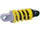 Part No: 7157c02  Name: Technic, Shock Absorber 6L with Black and Light Bluish Gray Ends