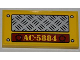 Part No: 87079pb0088  Name: Tile 2 x 4 with 'AC-5884', Silver Rivets and Tread Plate Pattern (Sticker) - Set 5884