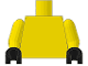 Part No: 973c010  Name: Torso Plain / Yellow Arms / Black Hands