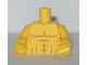 Part No: 973pb1774c01  Name: Torso Bare Chest with Muscles Outline, No Clavicles Pattern / Yellow Arms / Yellow Hands