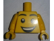 Part No: 973pb2320c01  Name: Torso Large Smiley Face Open Mouth Grin Pattern / Yellow Arms / Yellow Hands