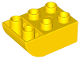 Part No: 98252  Name: Duplo, Brick 2 x 3 Slope Curved Inverted