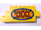 Part No: BA335pb01  Name: Stickered Assembly 9 x 2 x 3 with 'TAXI' Pattern (Sticker) - Sets 128-1 / 338-2 - 3 Brick 2 x 2 without Inside Supports, 4 Brick 2 x 4 without Cross Supports