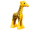 Part No: bb0443c01pb02  Name: Duplo Giraffe Baby Large, Eyes Semicircular Pattern