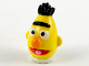 Part No: bb1163pb01  Name: Minifigure, Head, Modified Sesame Street Bert with Black Hair, Orange Nose and Red Mouth Pattern