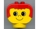 Part No: dup007  Name: Duplo Figure Head Human 2 x 2 Base with Red Hair, No Freckles (Eyes Looking Right)