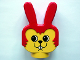Part No: dupbunnyheadpb2  Name: Duplo Figure Head Animal 2 x 2 Base Bunny / Rabbit with Round Eyes and No Whiskers