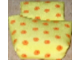Part No: sleepbag12  Name: Duplo, Cloth Sleeping Bag with Orange Flowers Pattern
