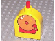 Part No: x836cx1  Name: Duplo Brick with Working Ringer Button on Curved Top, School Bell Pattern