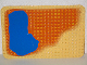 Part No: 2296pb02  Name: Duplo, Baseplate 16 x 24 with Pond and Orange Sand Pattern