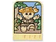 Part No: 42176pb04  Name: Story Builder Meet the Dinosaurs Card with Caveman Girl Pattern