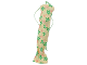 Part No: 71669  Name: Scala, Clothes Female Dress with Medium Green Neck Ribbon and Stars, Salmon Spirals and Dots Pattern