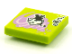 Part No: 3068pb1594  Name: Tile 2 x 2 with BeatBit Album Cover - Cow in Medium Lavender Tornado Pattern