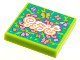 Part No: 3068pb1624  Name: Tile 2 x 2 with BeatBit Album Cover - Butterflies Pattern