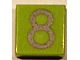 Part No: 3070pb068  Name: Tile 1 x 1 with Silver Number 8 Pattern