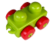 Part No: 31605c02  Name: Primo Vehicle Wagon with Tow Hitches and Red Wheels