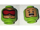 Part No: 3626pb1620  Name: Minifigure, Head Dual Sided Balaclava with Nougat Face, Red Goggles / Scared Pattern (Killer Moth)