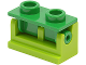 Part No: 3937c07  Name: Hinge Brick 1 x 2 with Green Top Plate (3937 / 3938)