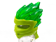 Part No: 41163pb06  Name: Minifigure, Headgear Ninjago Wrap Type 5 with Molded Trans-Green Flames Pattern