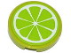 Part No: 4150pb159  Name: Tile, Round 2 x 2 with Lime Fruit Slice Pattern (Sticker) - Set 41035