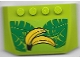 Part No: 52031pb179  Name: Wedge 4 x 6 x 2/3 Triple Curved with Bananas and Green Leaves Pattern (Sticker) - Set 40529