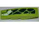 Part No: 61678pb056L  Name: Slope, Curved 4 x 1 with 10 Green Scales and 3 White Scales Pattern Model Left (Sticker) - Set 9457
