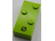 Part No: 65548pb04  Name: Brick, Braille 2 x 4 with 3 Studs with Black Slashed Capital Letter O (Ø) Pattern (dots-246 ⠪)