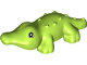 Part No: 84189pb01  Name: Duplo Alligator / Crocodile Baby Hatchling with Black Eyes Pattern
