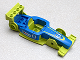 Part No: 98541c01pb01  Name: Duplo, Toolo Formula Car Chassis Assembly with Blue Top and Number 8 and Octan Logo Pattern