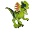 Part No: dilo01  Name: Dinosaur Dilophosaurus First Version with Lime Head, Arms, and Legs
