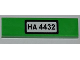 Part No: 2431pb0238  Name: Tile 1 x 4 with 'HA 4432' on White Background Pattern (Sticker) - Set 4432