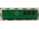 Part No: 2431pb0600  Name: Tile 1 x 4 with Black Outlined Battery, Aim Symbol and 6 Black Points Pattern (Sticker) - Set 70704