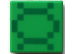Part No: 3070pb374  Name: Tile 1 x 1 with Pixelated Green Squares and Lines Pattern (DNA Strand)