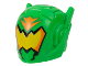 Part No: 46534pb06  Name: Minifigure, Headgear Helmet with Ear Antennas with Orange and Yellow Visor Pattern