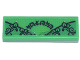 Part No: 63864pb143  Name: Tile 1 x 3 with Ninjago Logogram 'BOLOBO', Green Leaves and Vines Pattern (Sticker) - Set 71741