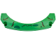 Part No: 67141pb01  Name: Technic, Panel Car Mudguard Arched #40 15 x 2 x 5 Rounded Top with Black 'GTR 3', Dark Red and Dark Green Spots and Markings Pattern