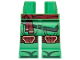 Part No: 970c00pb1792  Name: Hips and Legs with Dark Red Sash and Gold Knee Pads, Dark Green Robe Ends and Toes Pattern
