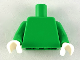 Part No: 973c085  Name: Torso Plain / Bright Green Arms / White Hands