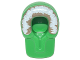 Part No: x205pb04  Name: Minifigure, Headgear Hood Fur-lined with White and Dark Tan Fur Pattern