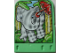 Part No: 42181pb03  Name: Story Builder Jungle Jam Card with Elephant Carrying Umbrella Pattern