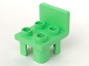 Part No: 6478  Name: Duplo, Furniture Chair with 4 Studs and Squared Back