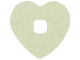 Part No: 46461pb02  Name: Clikits, Icon Accent Foam Paper Heart 3 7/8 x 3 7/8 with Pearlescent Pattern