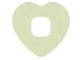 Part No: 46844pb02  Name: Clikits, Icon Accent Foam Paper Heart 2 5/8 x 2 5/8 with Pearlescent Pattern