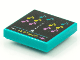 Part No: 3068pb1535  Name: Tile 2 x 2 with BeatBit Album Cover - Music Notes in Space Invaders-Style Pattern