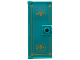 Part No: 80683pb001  Name: Door 1 x 3 x 6 with Stud Handle with Gold Border and Arendelle Crest Flowers Pattern