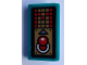 Part No: 85984pb351  Name: Slope 30 1 x 2 x 2/3 with Red Joystick and Pixelated Display with Letter M Pattern (Sticker) - Set 80012