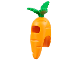 Part No: 100903pb01  Name: Minifigure, Headgear Head Cover, Costume Carrot with Molded Green Leaves Pattern