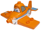 Part No: 13517pb02  Name: Duplo Airplane Disney's Planes Dusty with Blue Trim and Number 7 Pattern